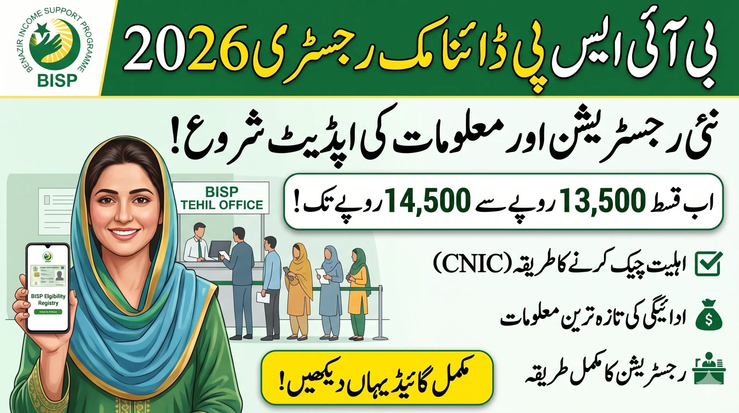 BISP Dynamic Registry 2026 Complete Guide for Registration, Eligibility & Payments